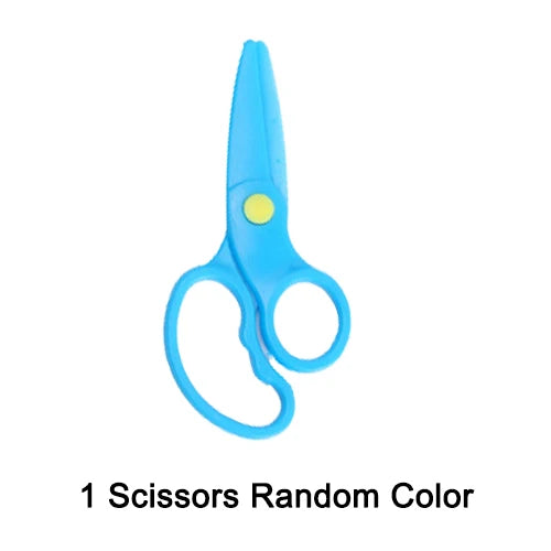 Kids Paper-Cutting Craft Set – Book & Child-Safe Scissors