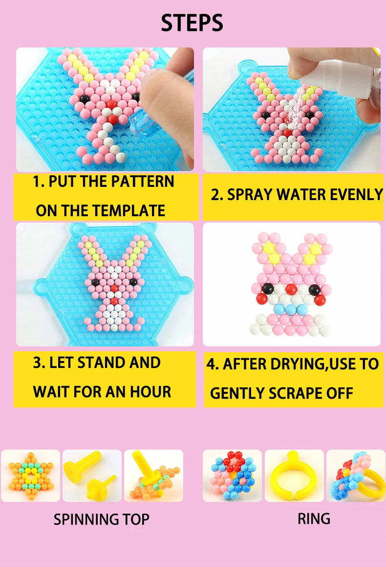 Magic Water Fuse Beads Set – DIY Craft & Sensory Toy Kit