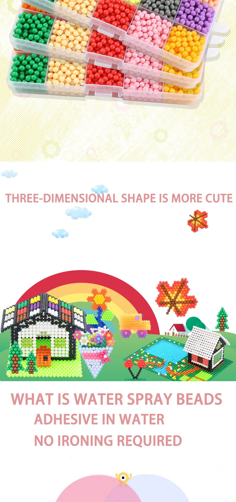 Magic Water Fuse Beads Set – DIY Craft & Sensory Toy Kit