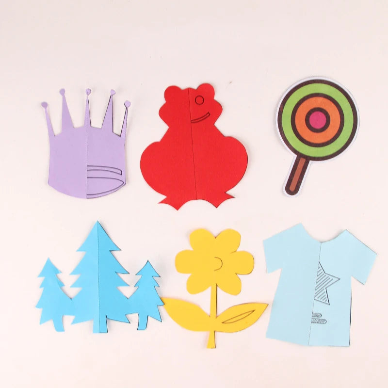 Kids Paper-Cutting Craft Set – Book & Child-Safe Scissors