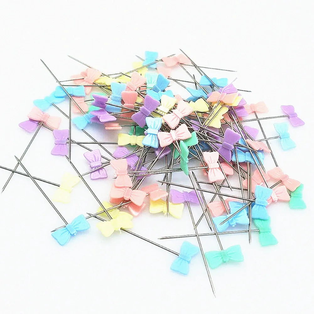100pcs Dressmaking Pins – Stainless Steel Sewing & Embroidery Tools