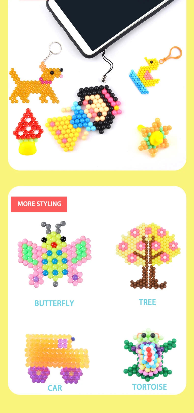 Magic Water Fuse Beads Set – DIY Craft & Sensory Toy Kit