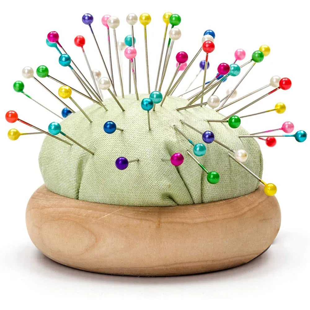 100pcs Glass Head Sewing Pins – 38mm Multicolor Quilting Pins