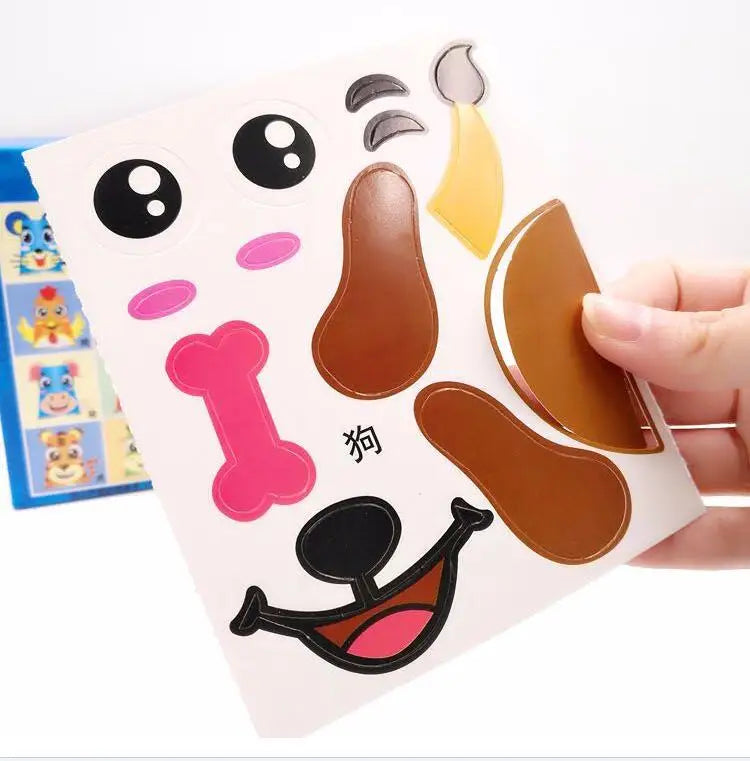 12pcs 3D DIY Paper Cup Sticker Kit – Kids Educational Craft Set