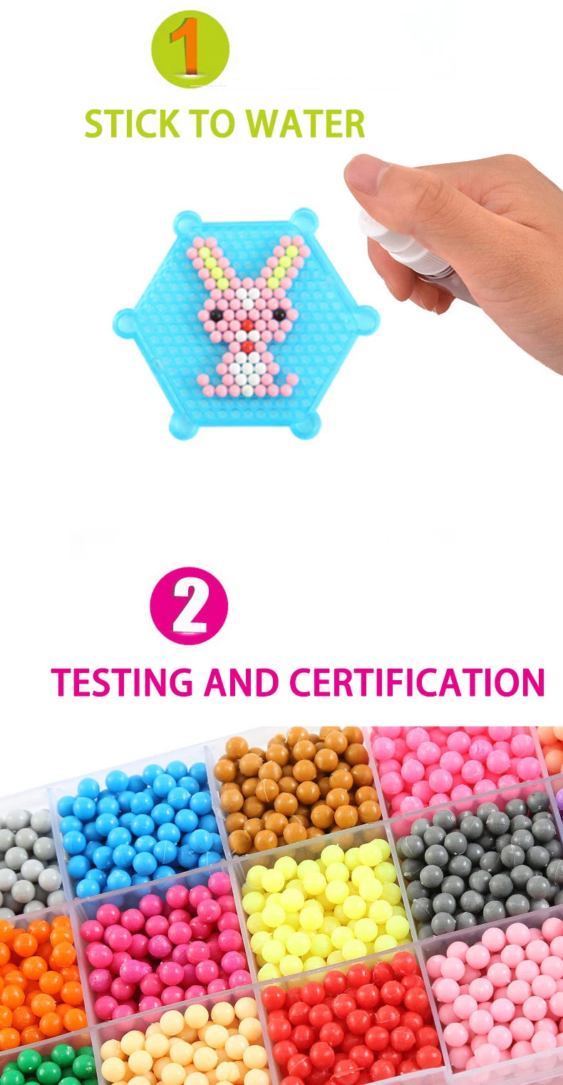 Magic Water Fuse Beads Set – DIY Craft & Sensory Toy Kit