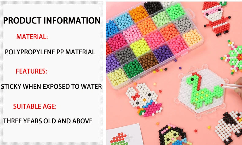 Magic Water Fuse Beads Set – DIY Craft & Sensory Toy Kit
