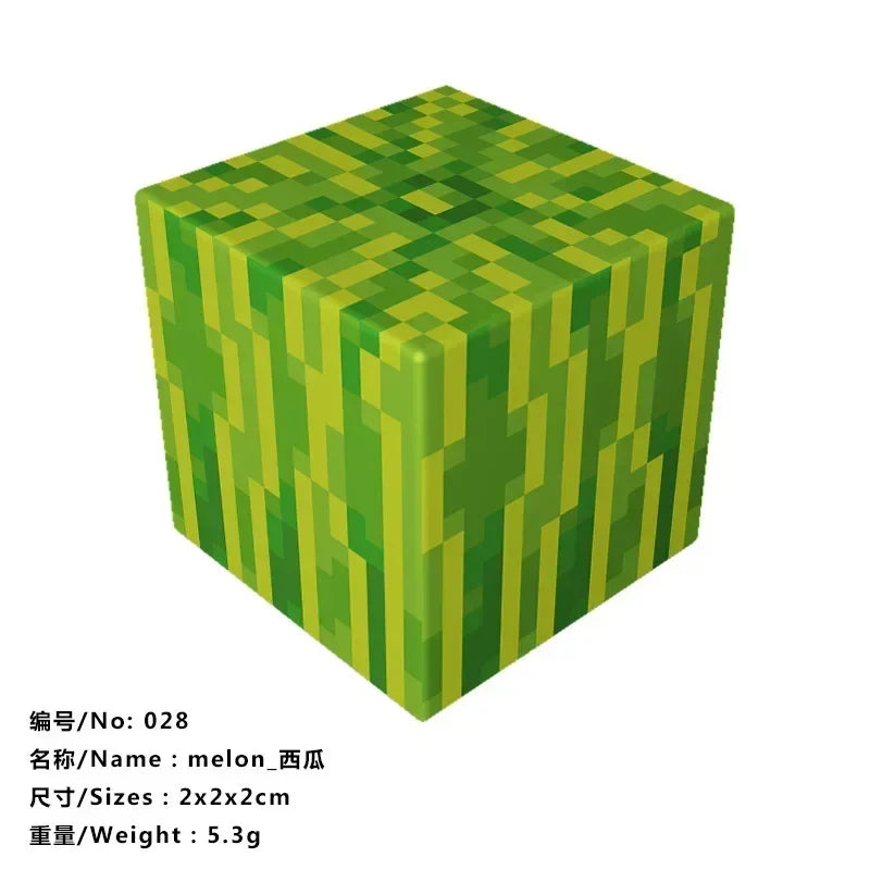 5pcs Magnetic Cube Blocks – Minecraft-Inspired Puzzle Toy Set