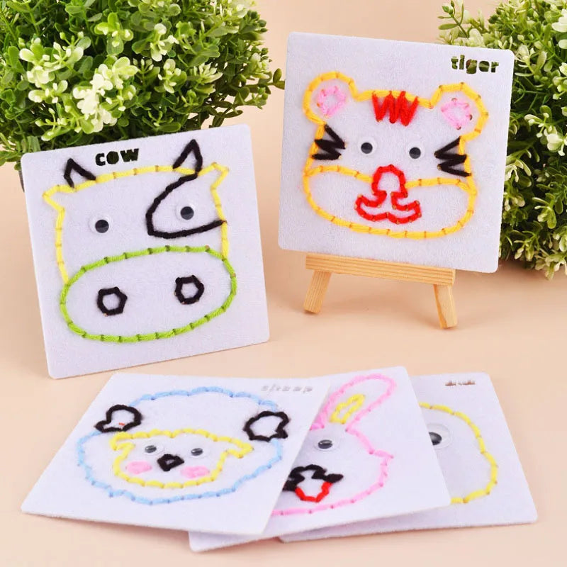 Children’s DIY Sewing Kit – Educational Felt Animal Craft Set