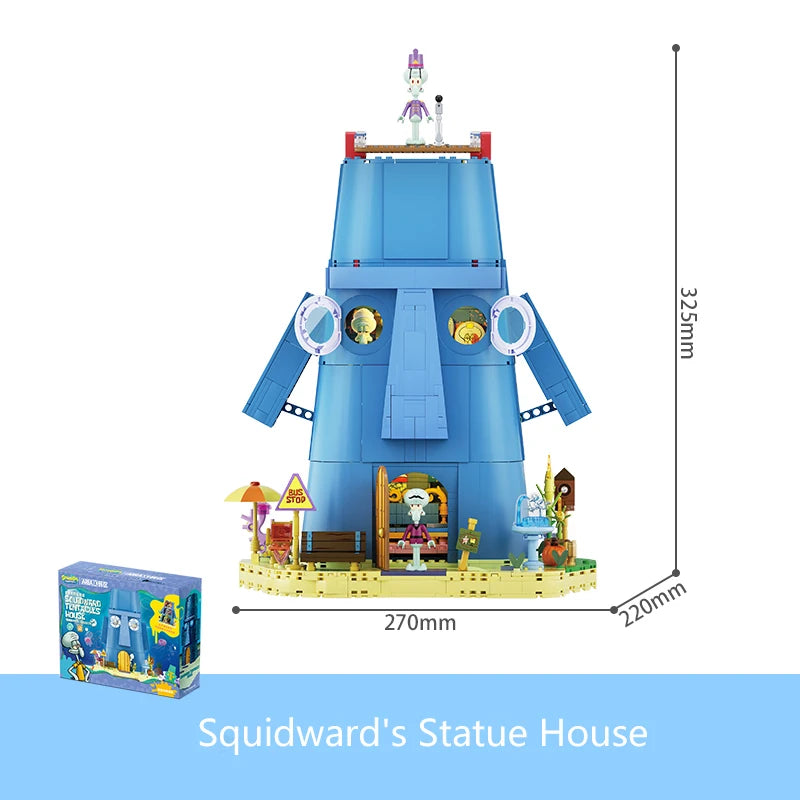 Krusty Krab Building Blocks – Cartoon Restaurant Model Set