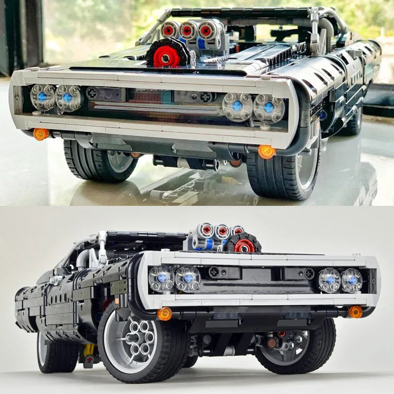 1077pcs Technical Racing Car Model – Collector’s DIY Build Set