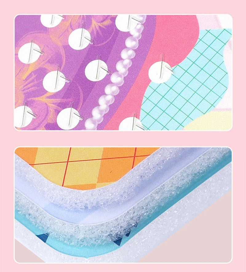 Puzzle Puncture Painting Card Set – DIY Princess & Animal Art Craft