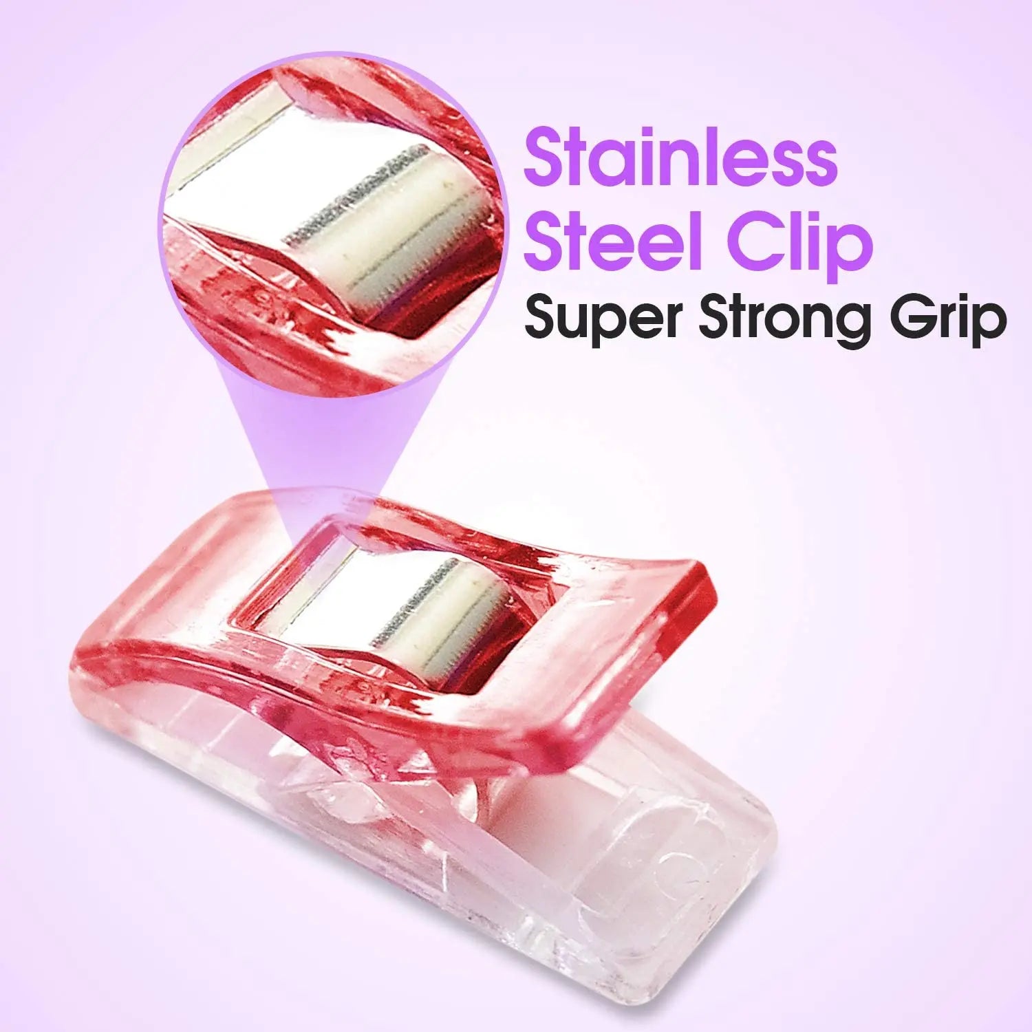 10-50pcs Multipurpose Sewing Clips – Plastic Craft & Quilting Clamps