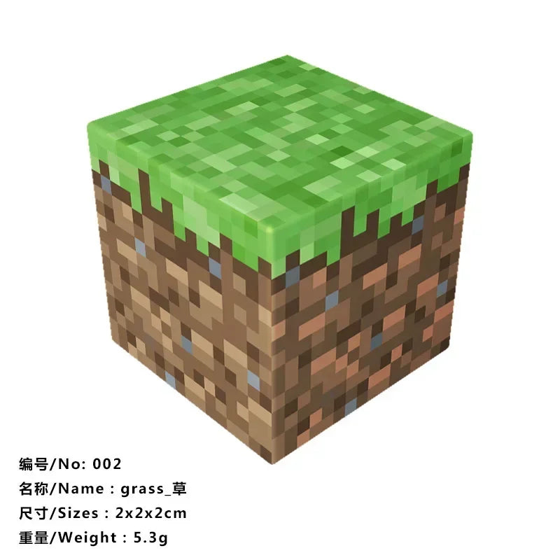5pcs Magnetic Cube Blocks – Minecraft-Inspired Puzzle Toy Set