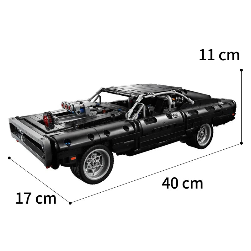 1077pcs Technical Racing Car Model – Collector’s DIY Build Set