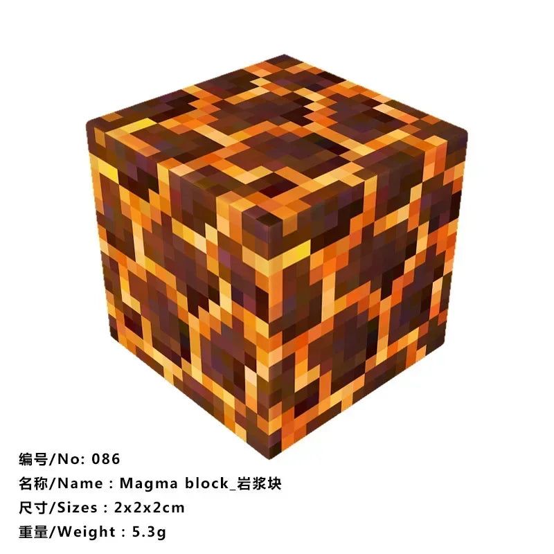 5pcs Magnetic Cube Blocks – Minecraft-Inspired Puzzle Toy Set