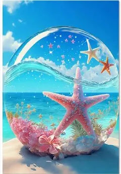 Starfish 5D Diamond Painting – Fantasy Seaside Mosaic Kit