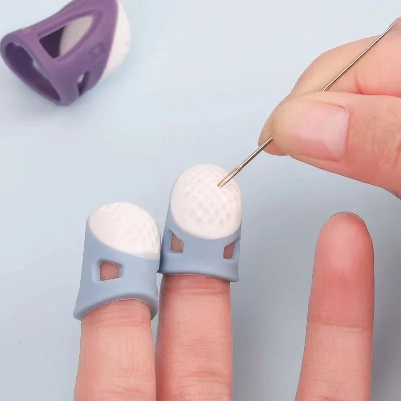 Silicone Thimble Finger Protectors – Anti-Slip Sewing Covers