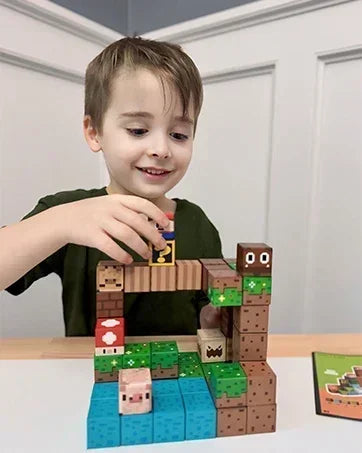 Magnetic Building Block Cube Set – STEM Toy for Kids 3+