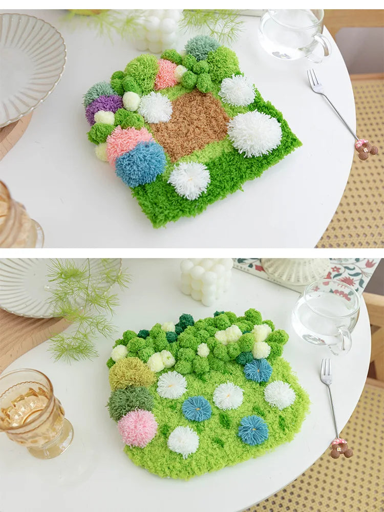 Latch Hook Coaster Kit – DIY Yarn Craft for Adults & Beginners