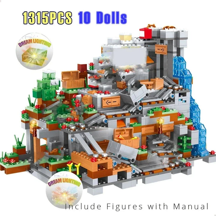 1315PCS Mountain Cave Building Blocks