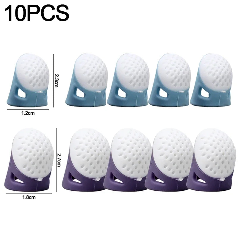 Silicone Thimble Finger Protectors – Anti-Slip Sewing Covers