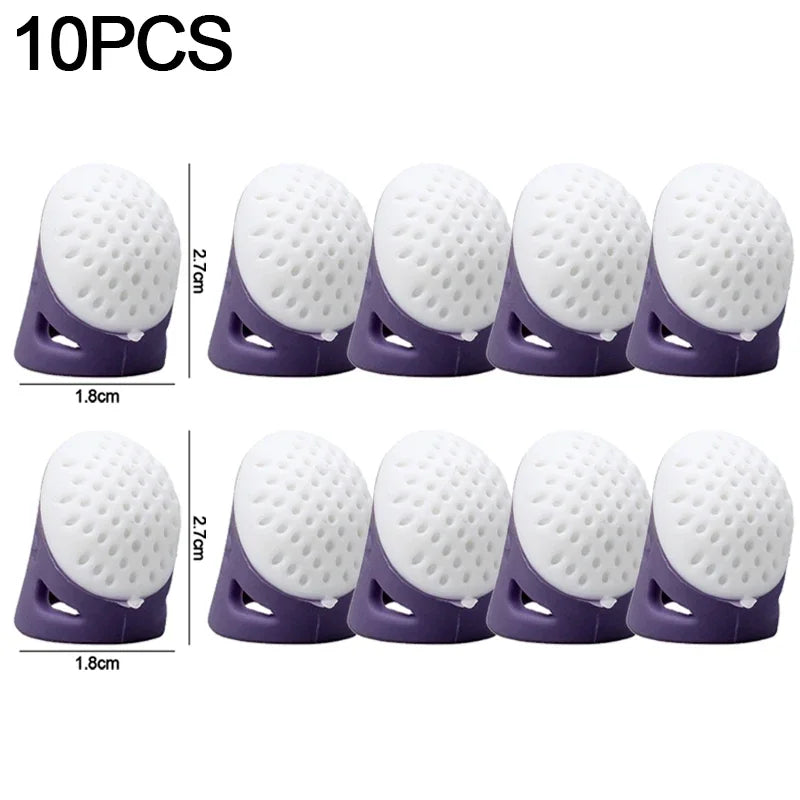 Silicone Thimble Finger Protectors – Anti-Slip Sewing Covers