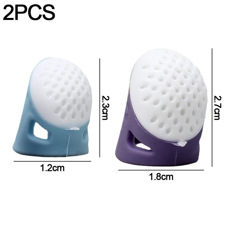 Silicone Thimble Finger Protectors – Anti-Slip Sewing Covers