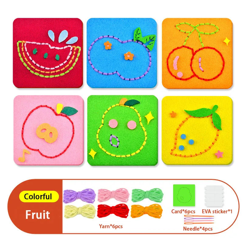 Children’s DIY Sewing Kit – Educational Felt Animal Craft Set
