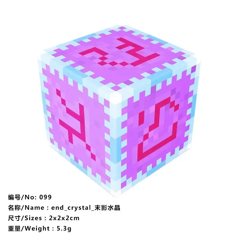 5pcs Magnetic Cube Blocks – Minecraft-Inspired Puzzle Toy Set