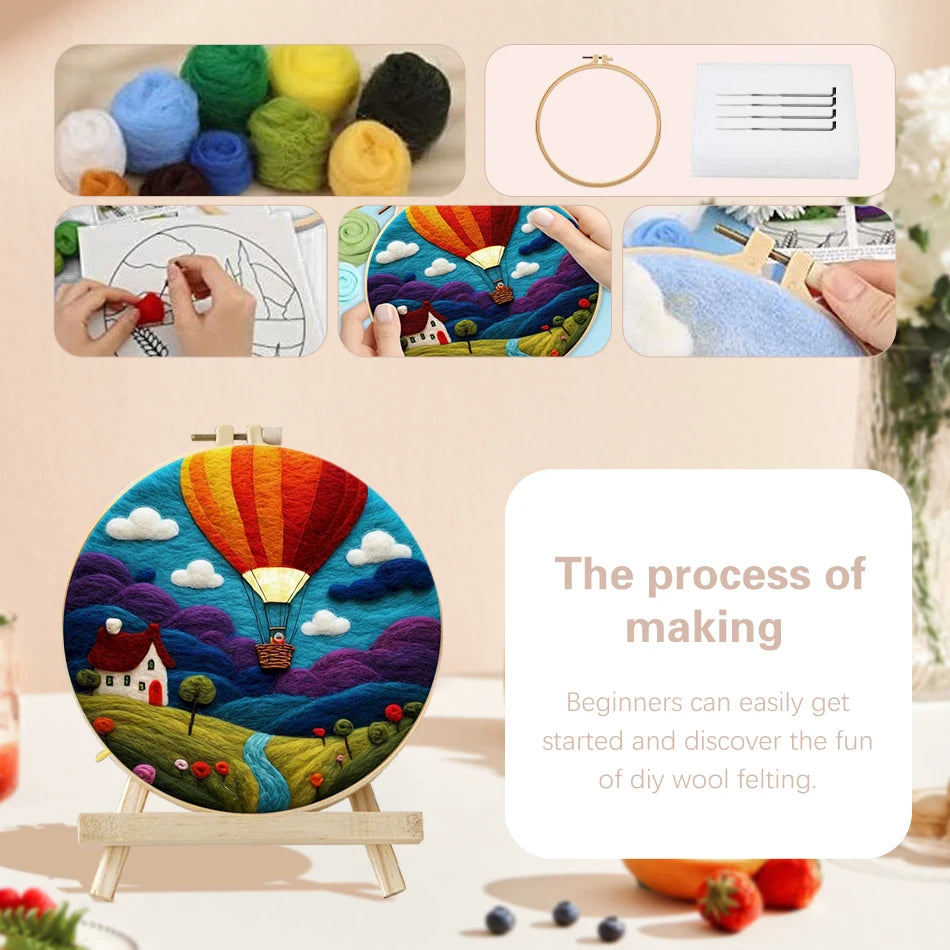 DIY Wool Felting Painting Ki