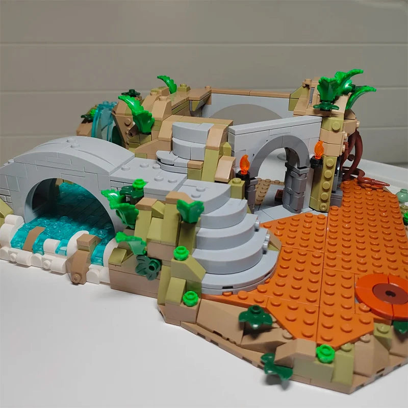 6167PCS Valley Castle Building Blocks – MOC Street Series Model Set