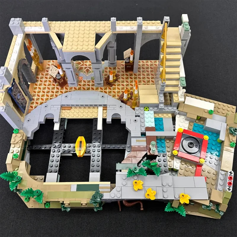 6167PCS Valley Castle Building Blocks – MOC Street Series Model Set