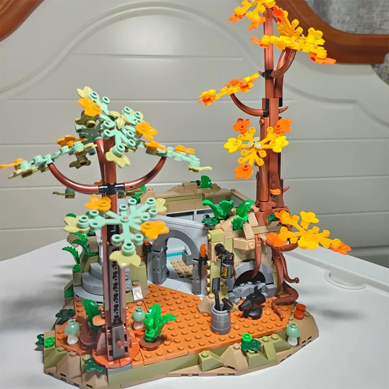 6167PCS Valley Castle Building Blocks – MOC Street Series Model Set