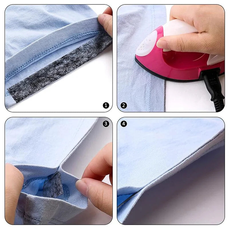 60M Iron-On Hem Tape – Self-Adhesive for Pants & Clothing