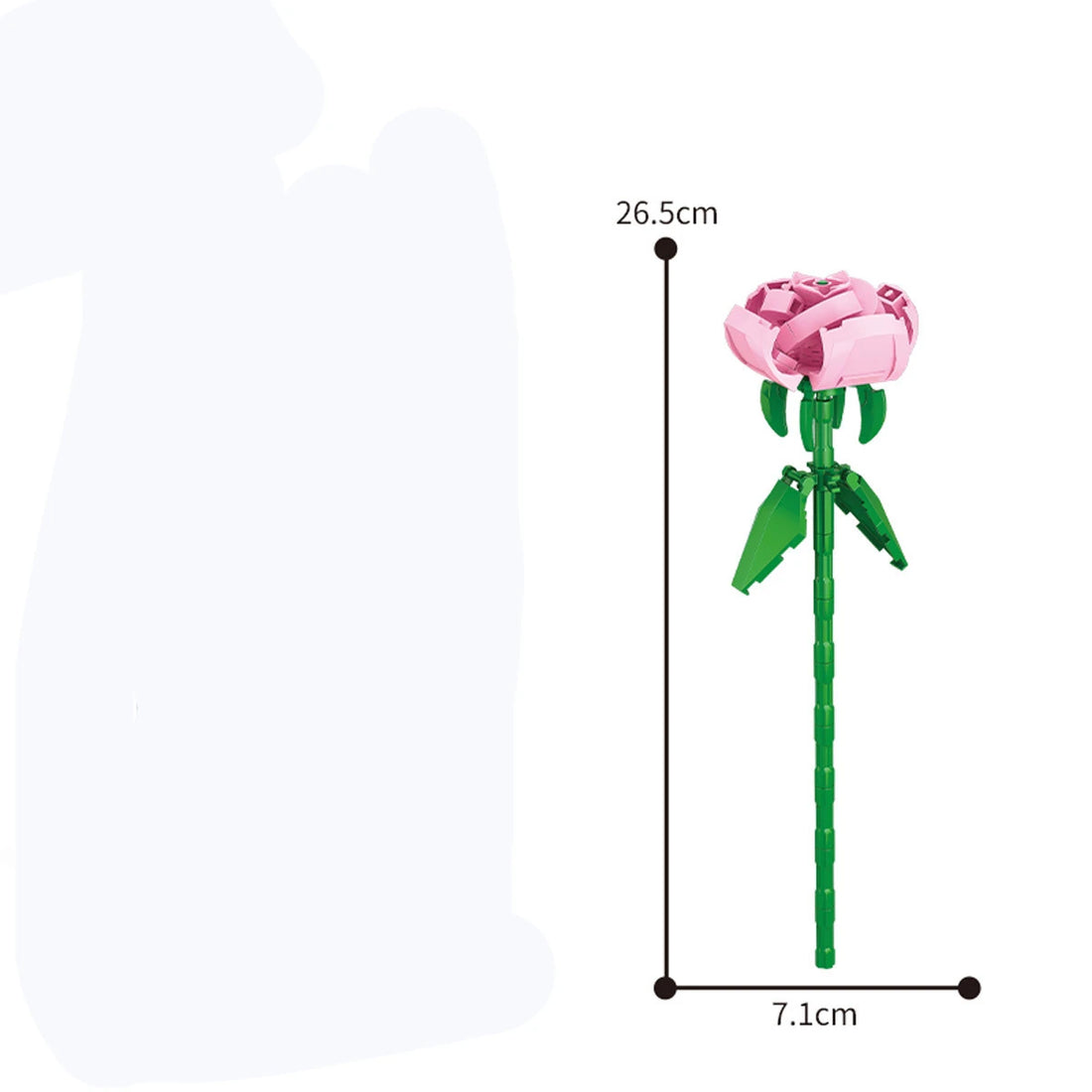 13 Styles Flower Building Blocks – DIY Rose & Tulip Home Ornaments