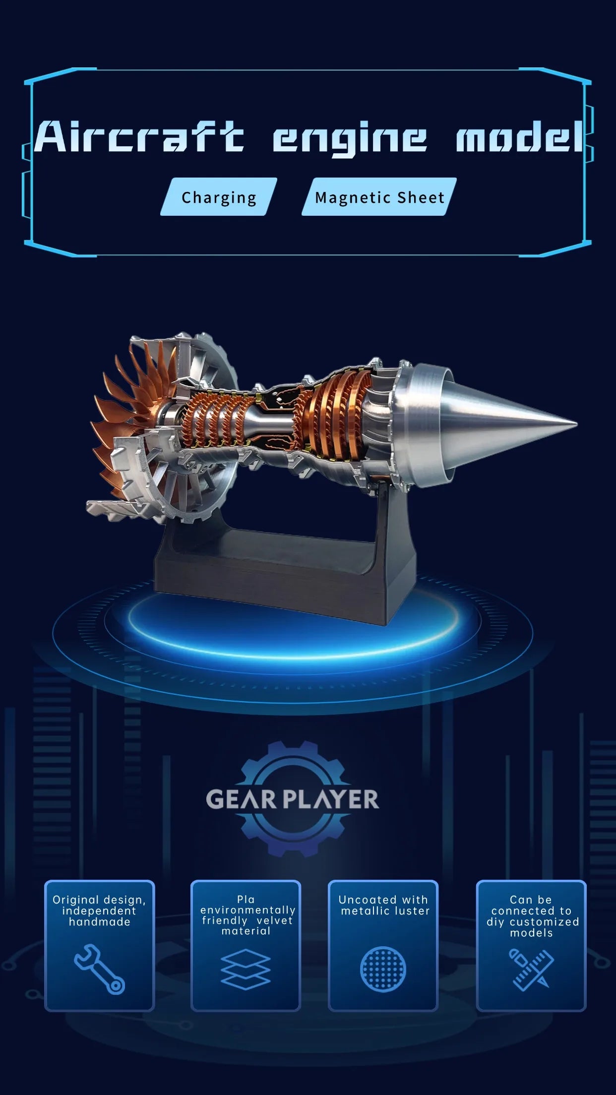 Turbofan Engine DIY Model – Educational Aircraft Science Kit