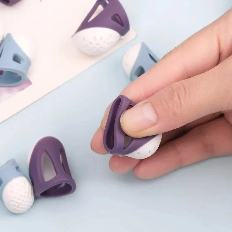 Silicone Thimble Finger Protectors – Anti-Slip Sewing Covers
