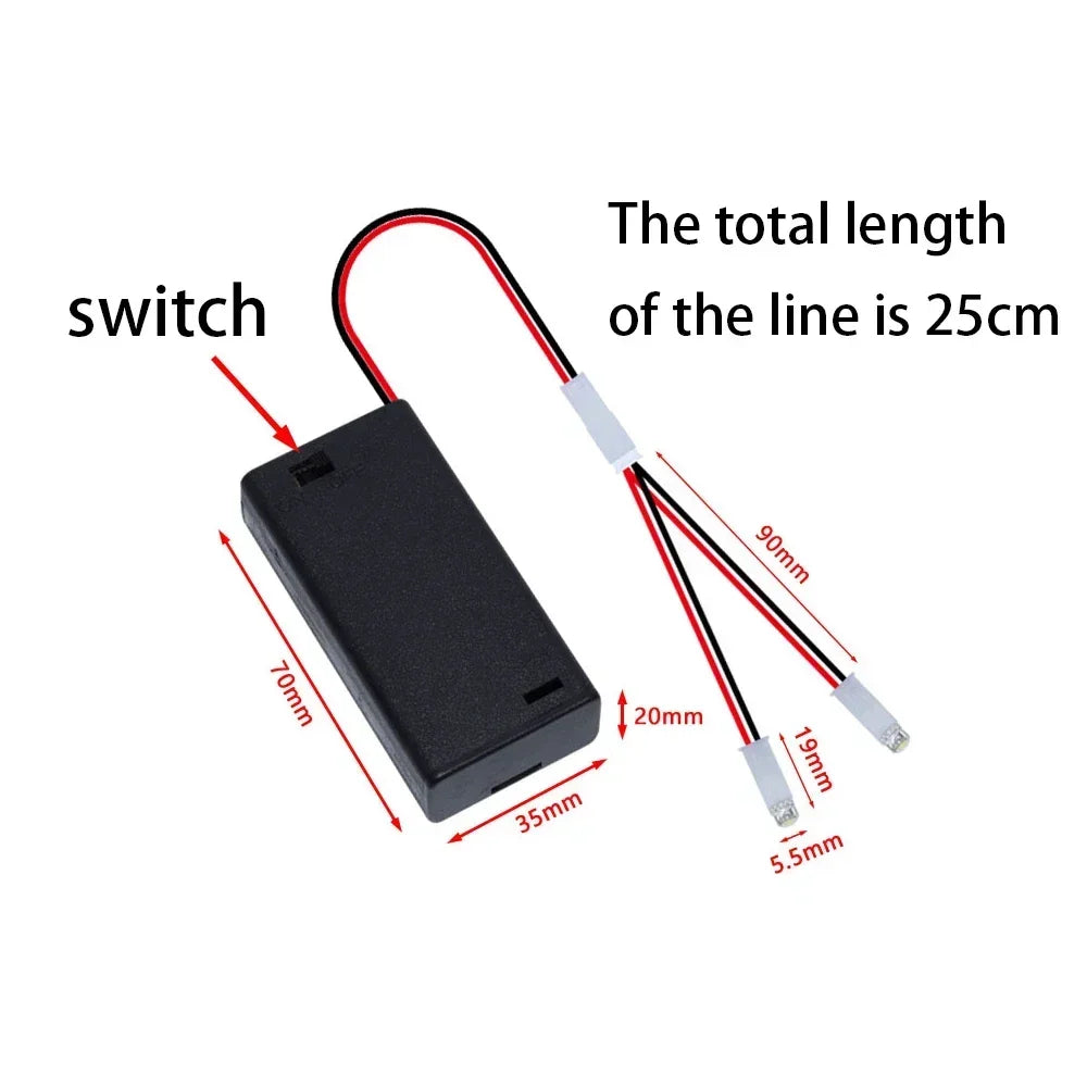 LED Mini Night Light – Battery-Powered DIY Model Lamp