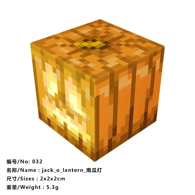 5pcs Magnetic Cube Blocks – Minecraft-Inspired Puzzle Toy Set