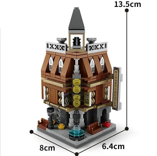 Mini City Street Snack Shop Blocks – Compatible Building Set