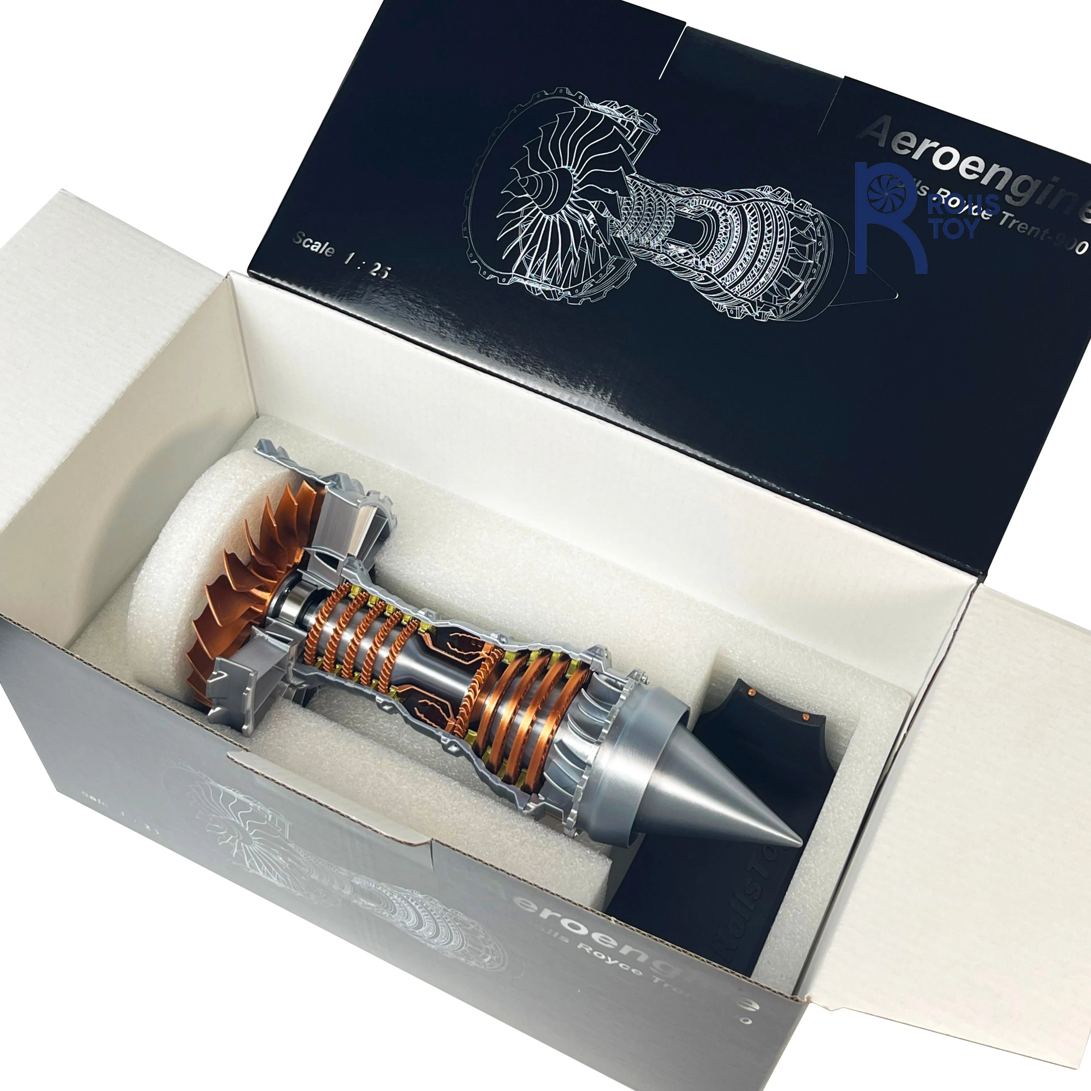 Turbofan Engine DIY Model – Educational Mechanical Aircraft Kit