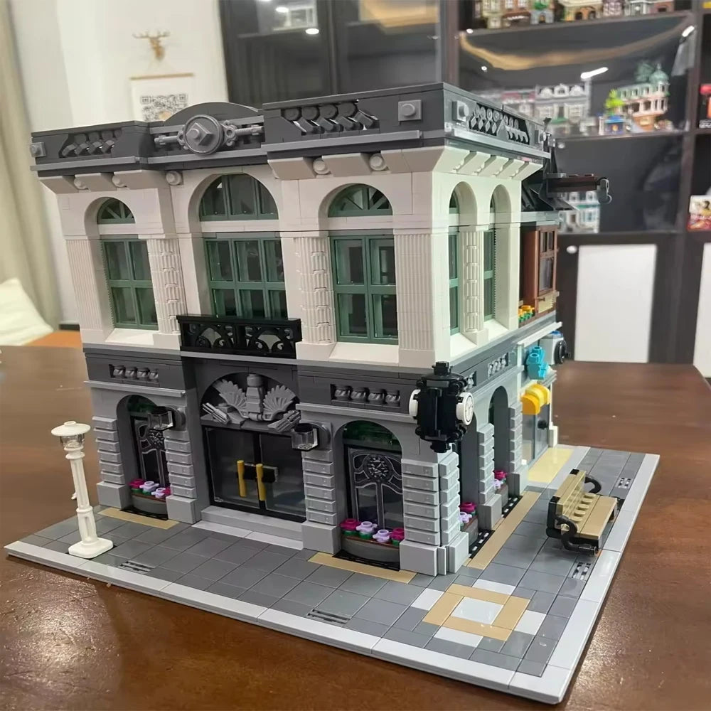 Creatoring Expert Brick Bank & Detective MOC – Street View Building Blocks