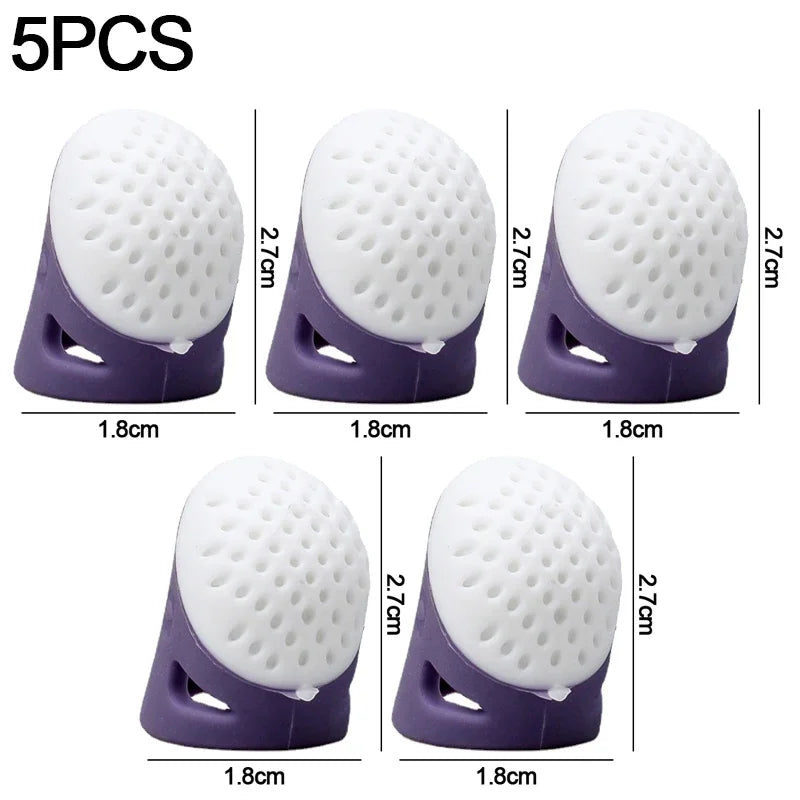 Silicone Thimble Finger Protectors – Anti-Slip Sewing Covers