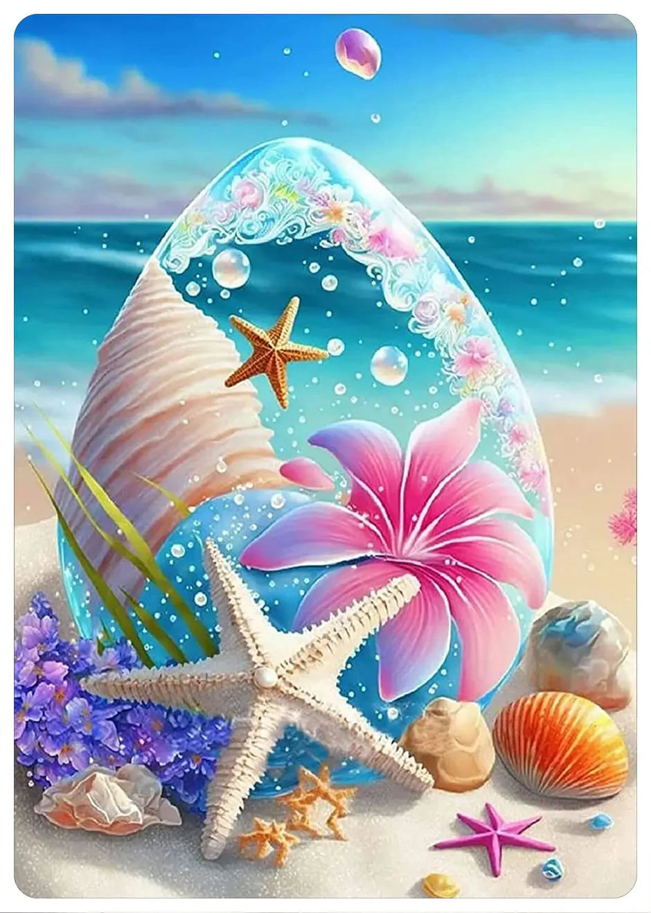 Starfish 5D Diamond Painting – Fantasy Seaside Mosaic Kit