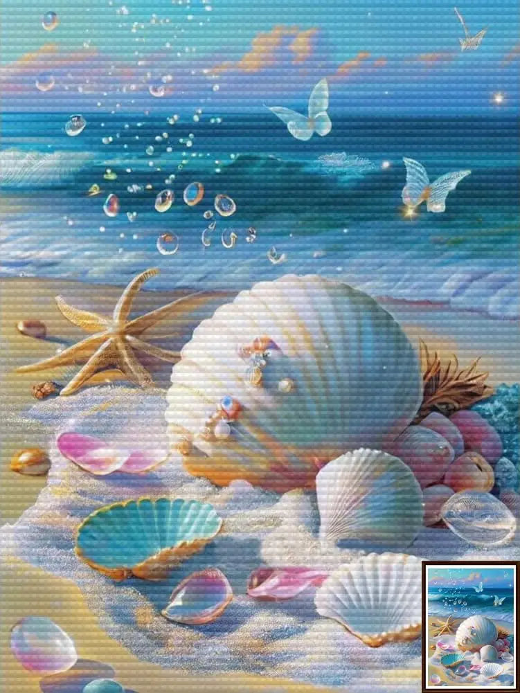 Starfish 5D Diamond Painting – Fantasy Seaside Mosaic Kit