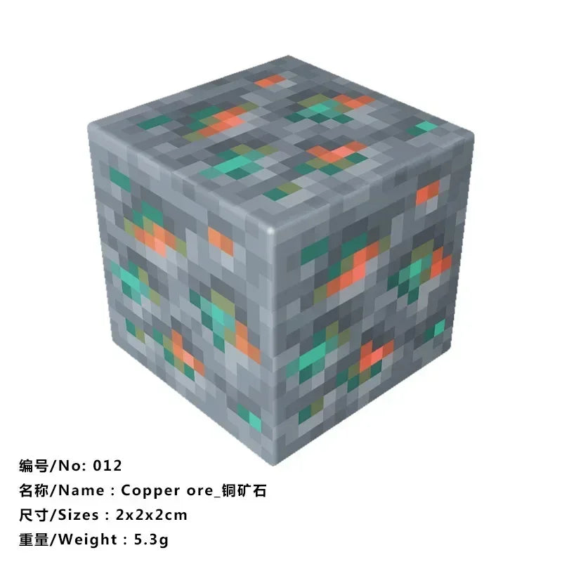 5pcs Magnetic Cube Blocks – Minecraft-Inspired Puzzle Toy Set