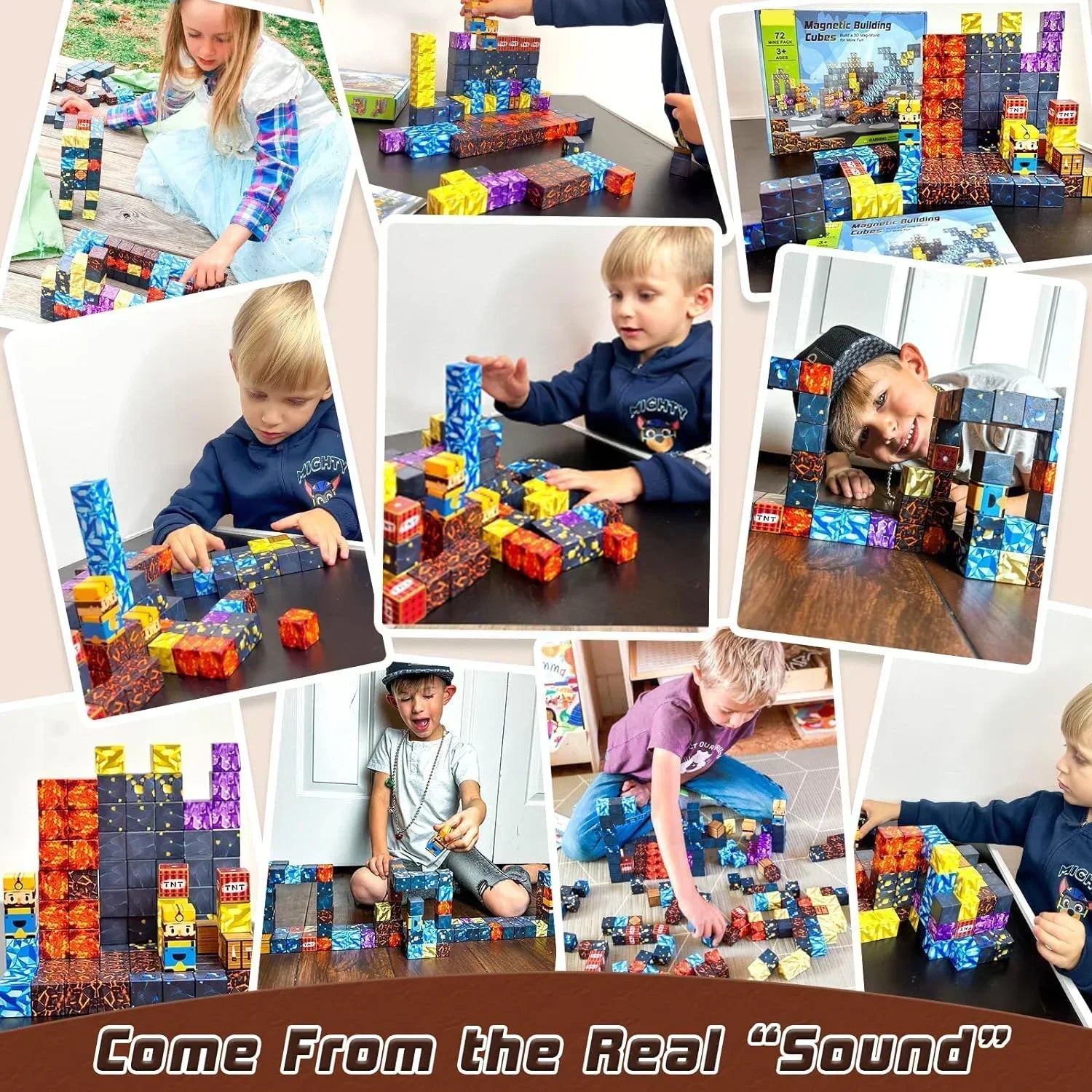 Magnetic Building Block Cube Set – STEM Toy for Kids 3+