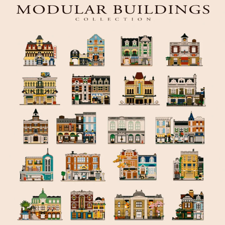 Creatoring Expert Brick Bank & Detective MOC – Street View Building Blocks