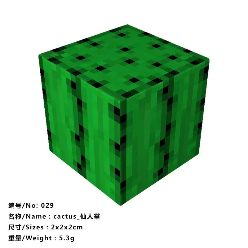 5pcs Magnetic Cube Blocks – Minecraft-Inspired Puzzle Toy Set