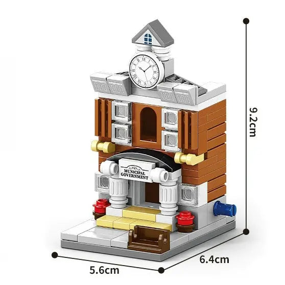 Mini City Street Snack Shop Blocks – Compatible Building Set